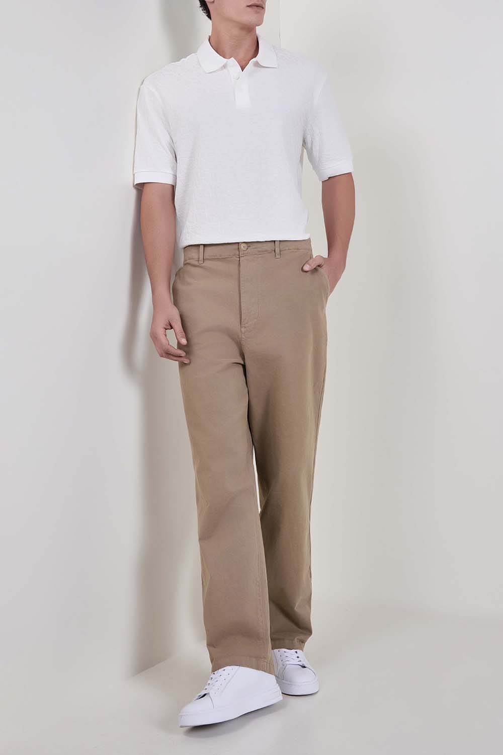 חולצת פולו בגזרה ישרה